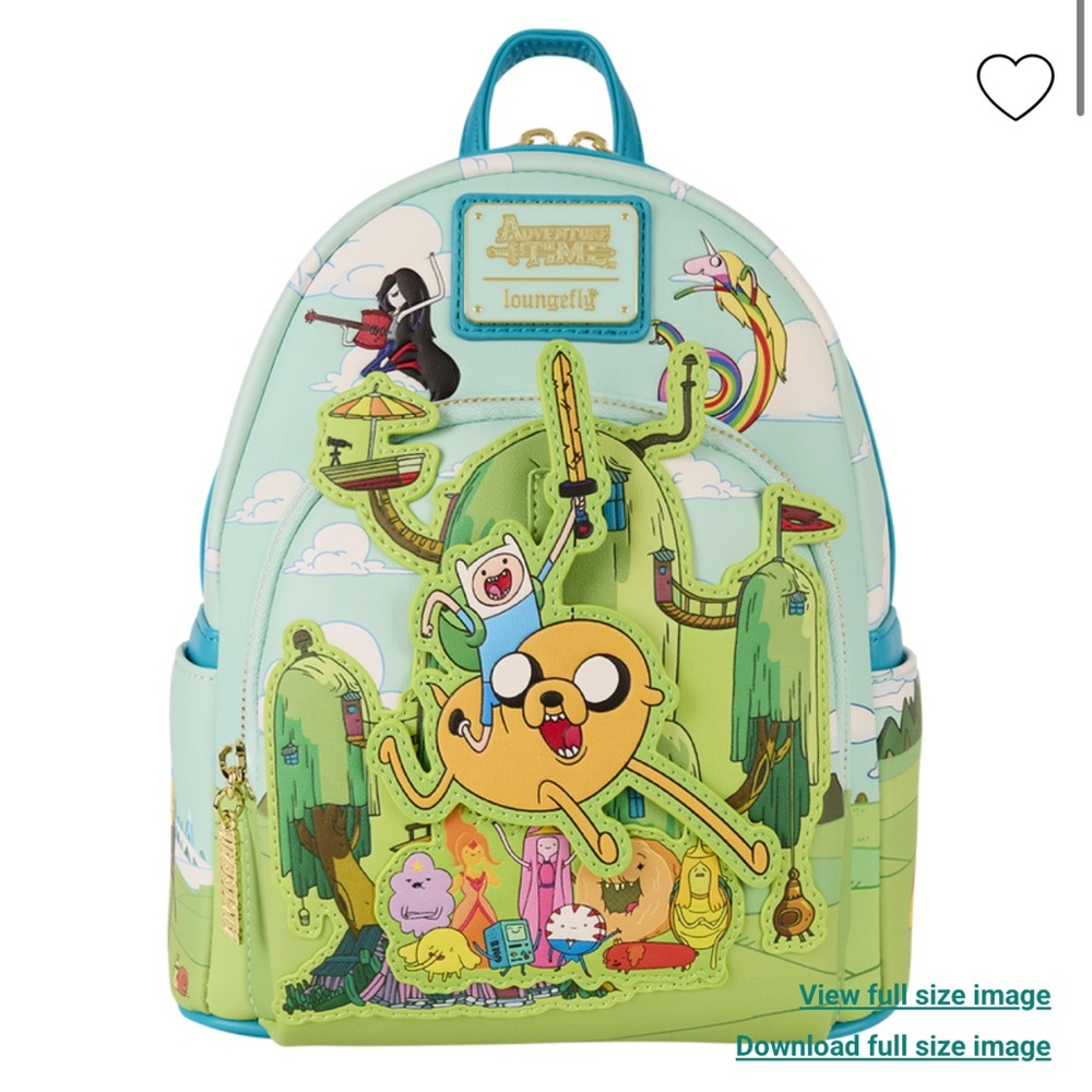 Loungefly Adventure Time Characters Exclusive Mini Backpack - Picture 2 of 10